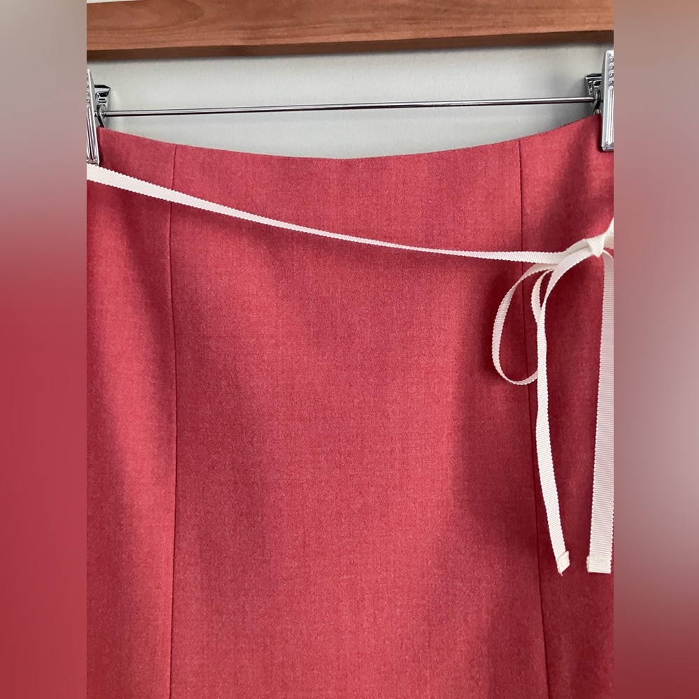 J CREW Wool Blend A-Line Salmon Skirt Size 4 - Picture 3 of 10